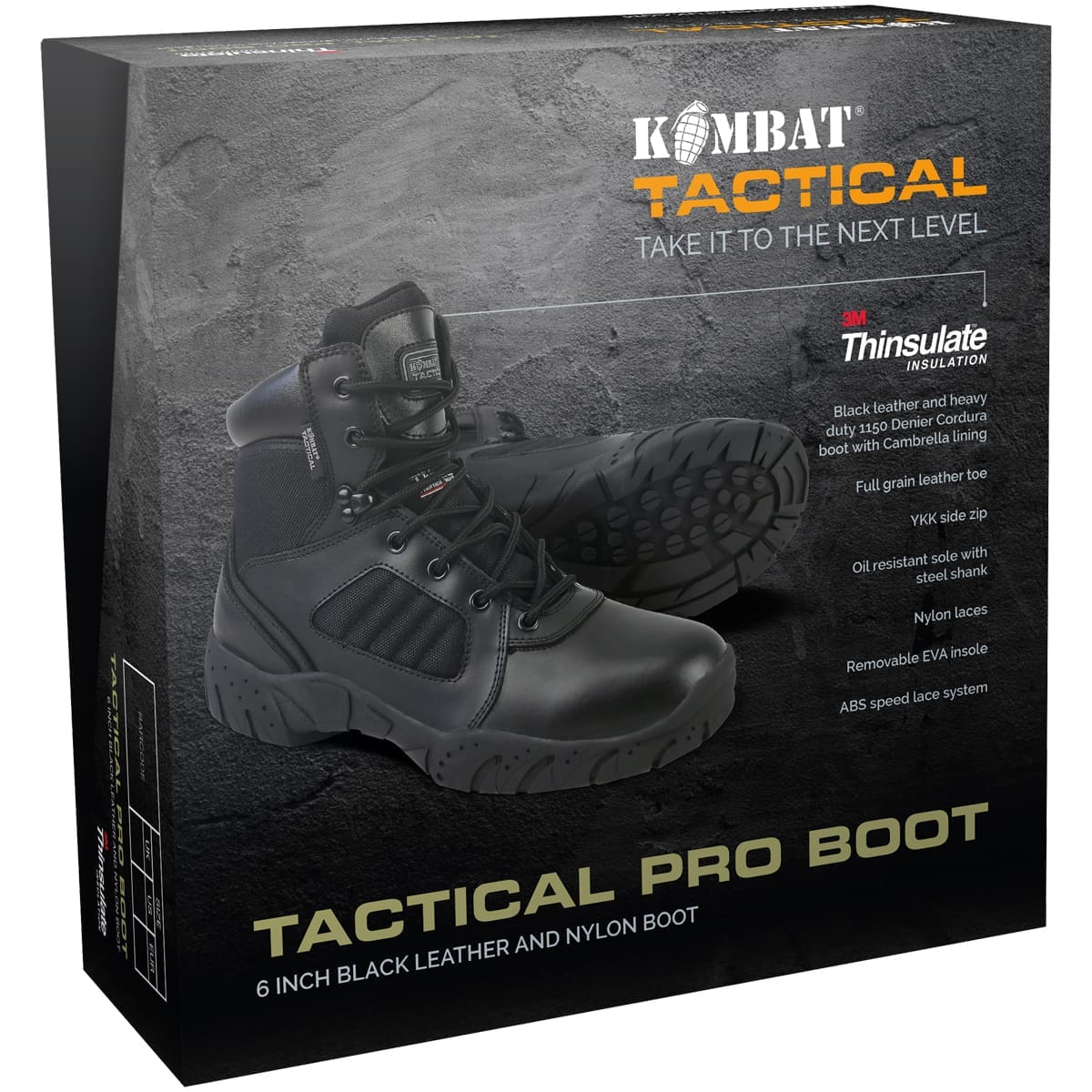 6 inch pro boot black (3)