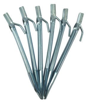 9 Inch Heavy Duty Tent Pegs ( Pack of 6 )