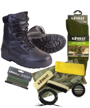 Cadet Patrol Boot Starter Set – Half Leather – Black
