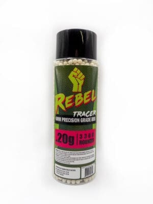 Rebel Precision 6mm Tracer BBs 3300ct Bottle - 0.20g