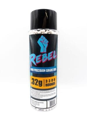 Rebel Precision 6mm BBs 3300ct Bottle - 0.32g