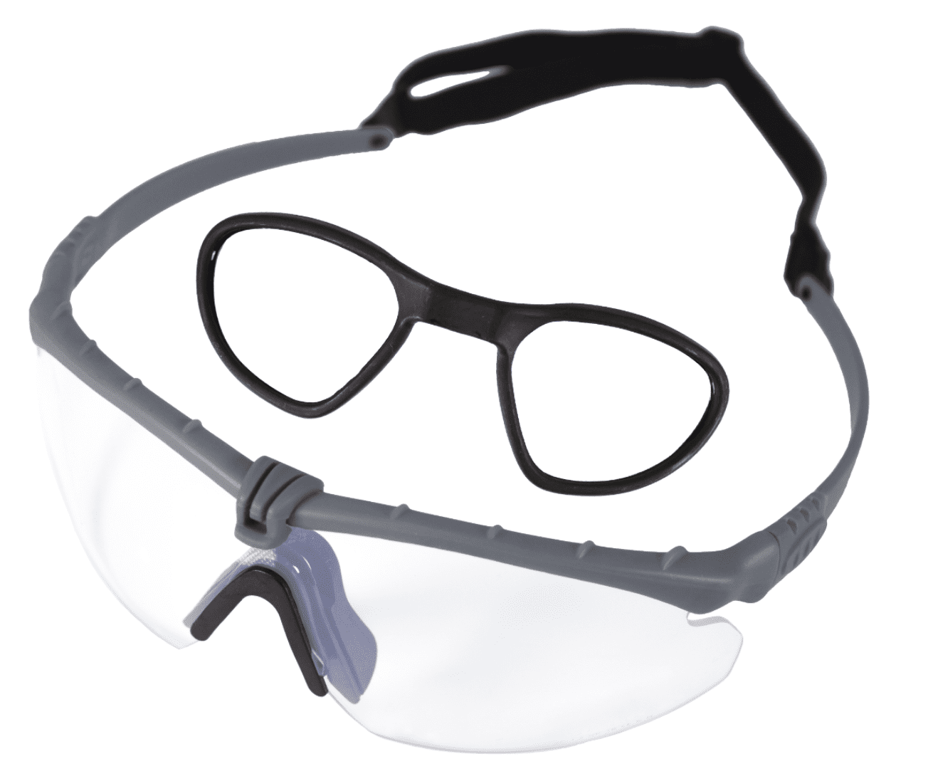 Battle Pro RX (Grey - Clear) Protective Eyewear