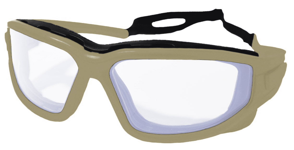 Defence Pro (Tan - Clear) Protective Eyewear