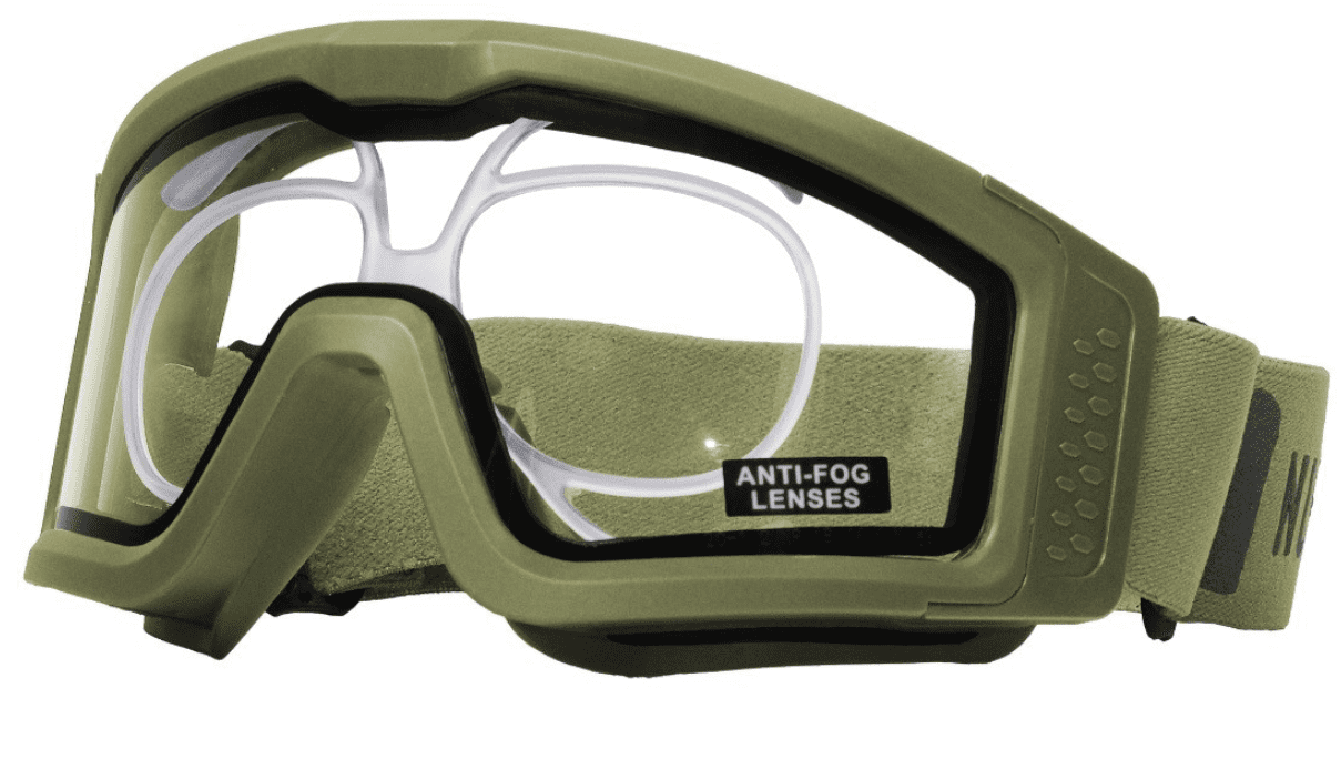 Battle Visor RX THERMAL (Green - Clear) Protective Eyewear