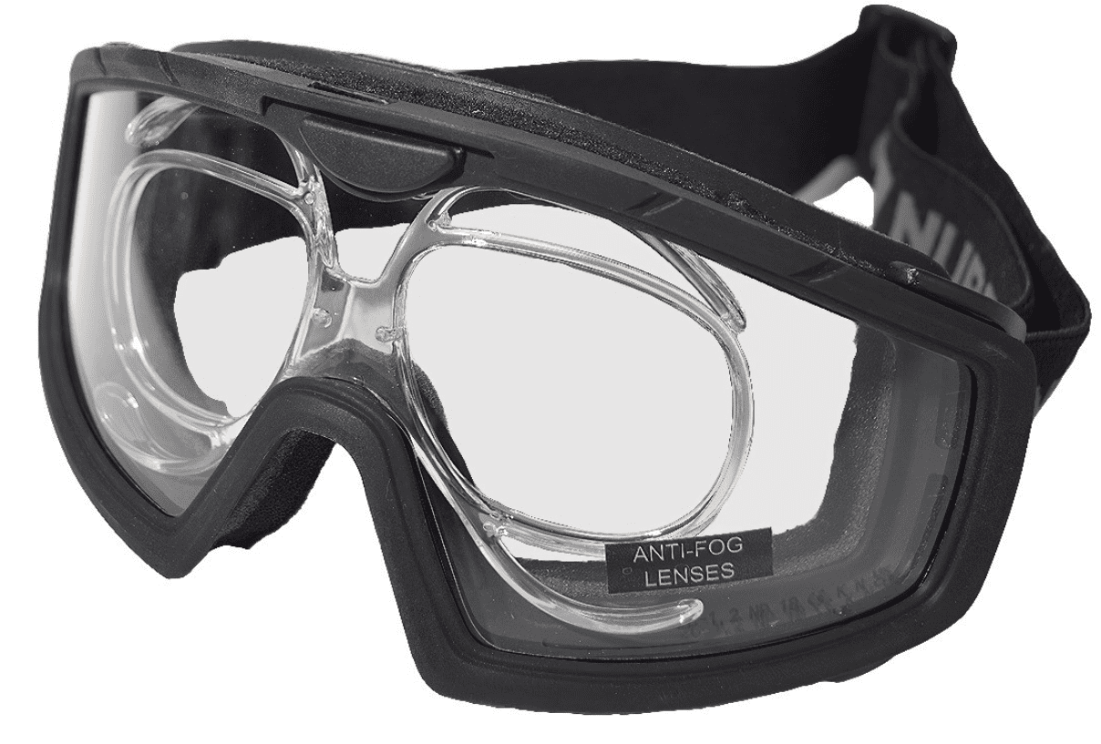 Battle Visor RX (Black - Clear) Protective Eyewear