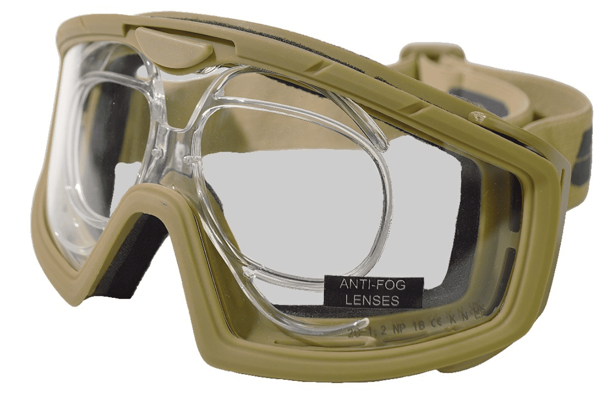 Battle Visor RX (Tan - Clear) Protective Eyewear