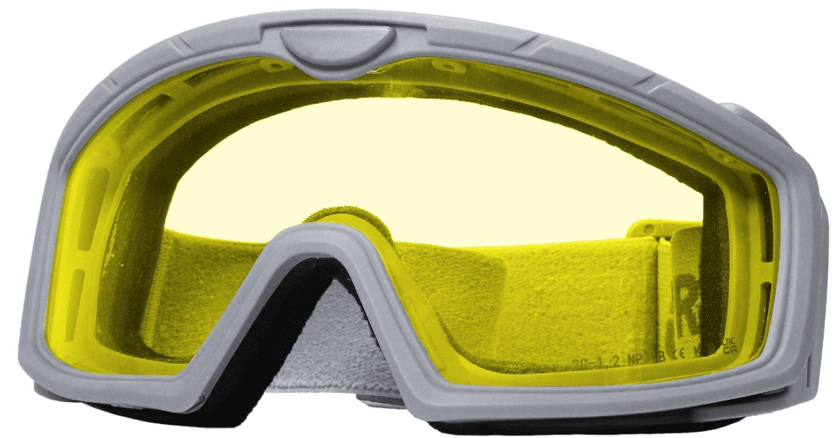 Battle Visor (Grey - Yellow) Protective Eyewear