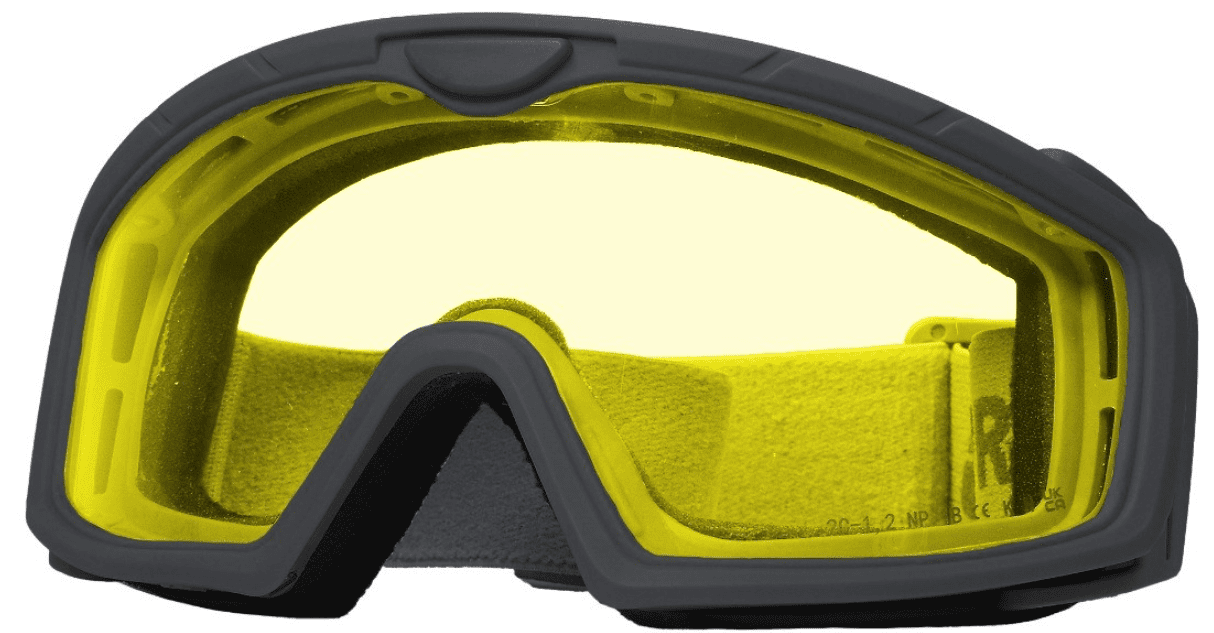 Battle Visor (Black - Yellow) Protective Eyewear
